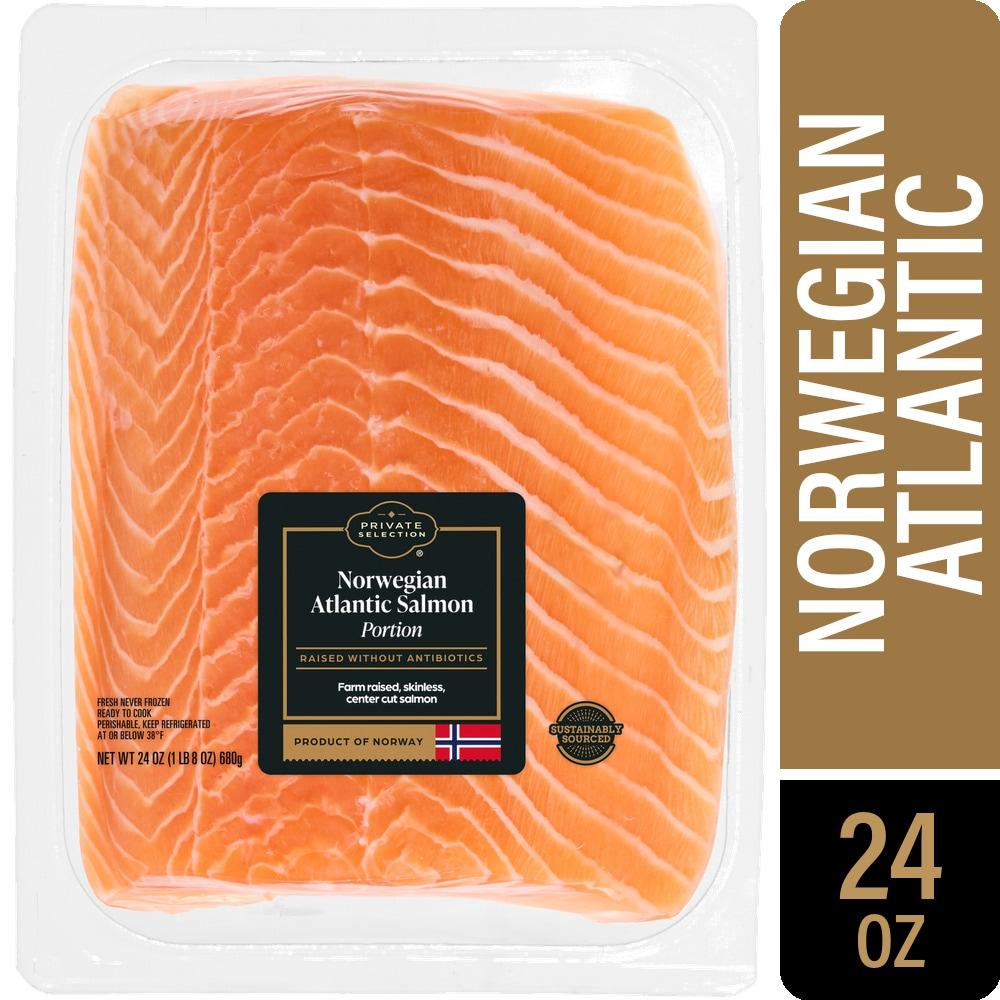 Private Selection® Farm Raised Norwegian Atlantic Skinless Salmon Portion
