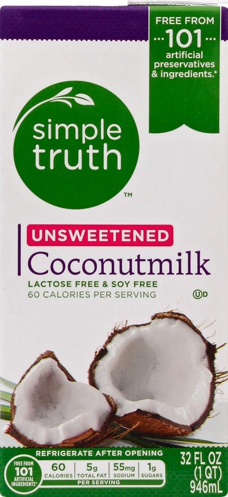 Simple Truth® Dairy Free Shelf Stable Unsweetened Plain Coconut Milk Quart