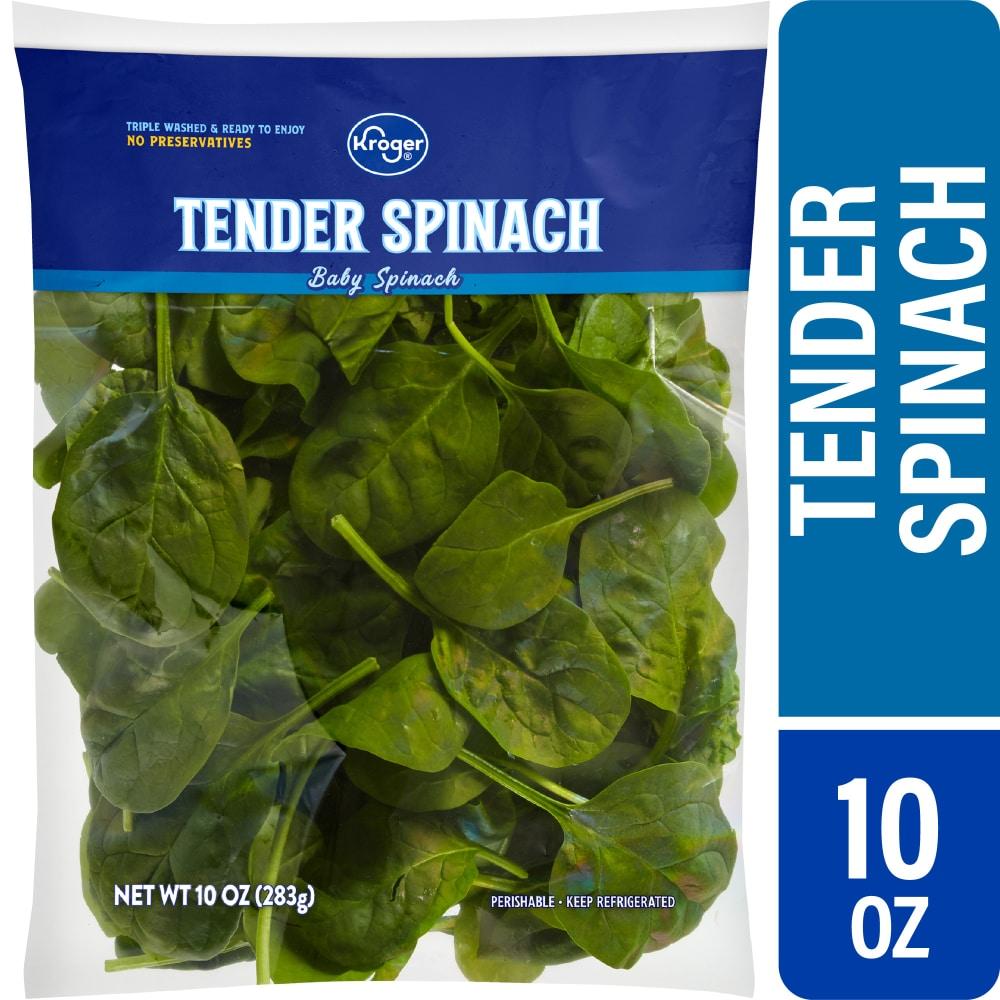 Kroger® Tender Baby Spinach Bag Salad