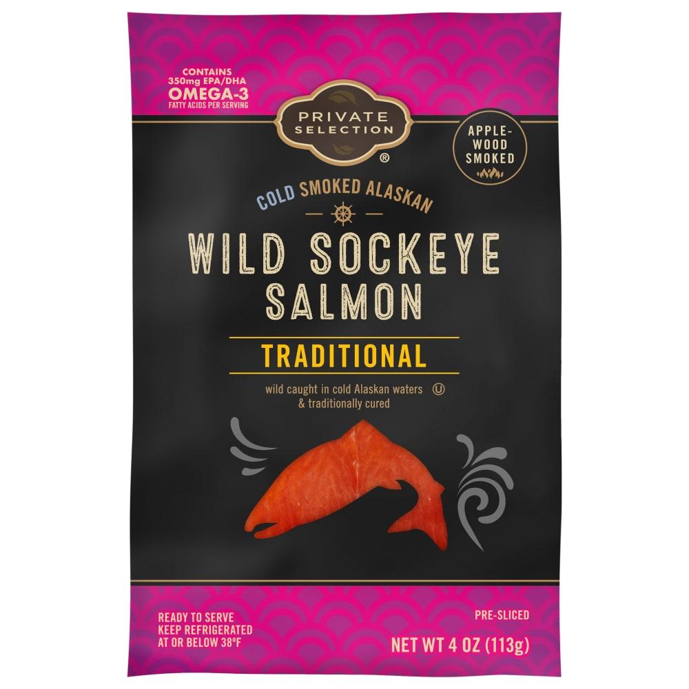 Private Selection® Wild Caught Alaskan Sockeye Salmon Pre-Sliced Cold Smoked Traditional