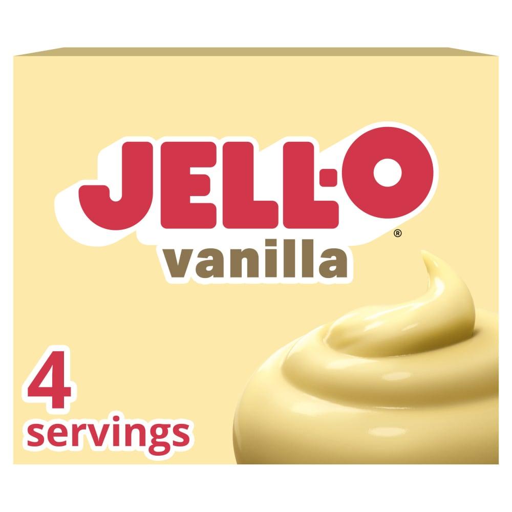 Jell-O Vanilla Artificially Flavored Instant Pudding & Pie Filling Mix Box