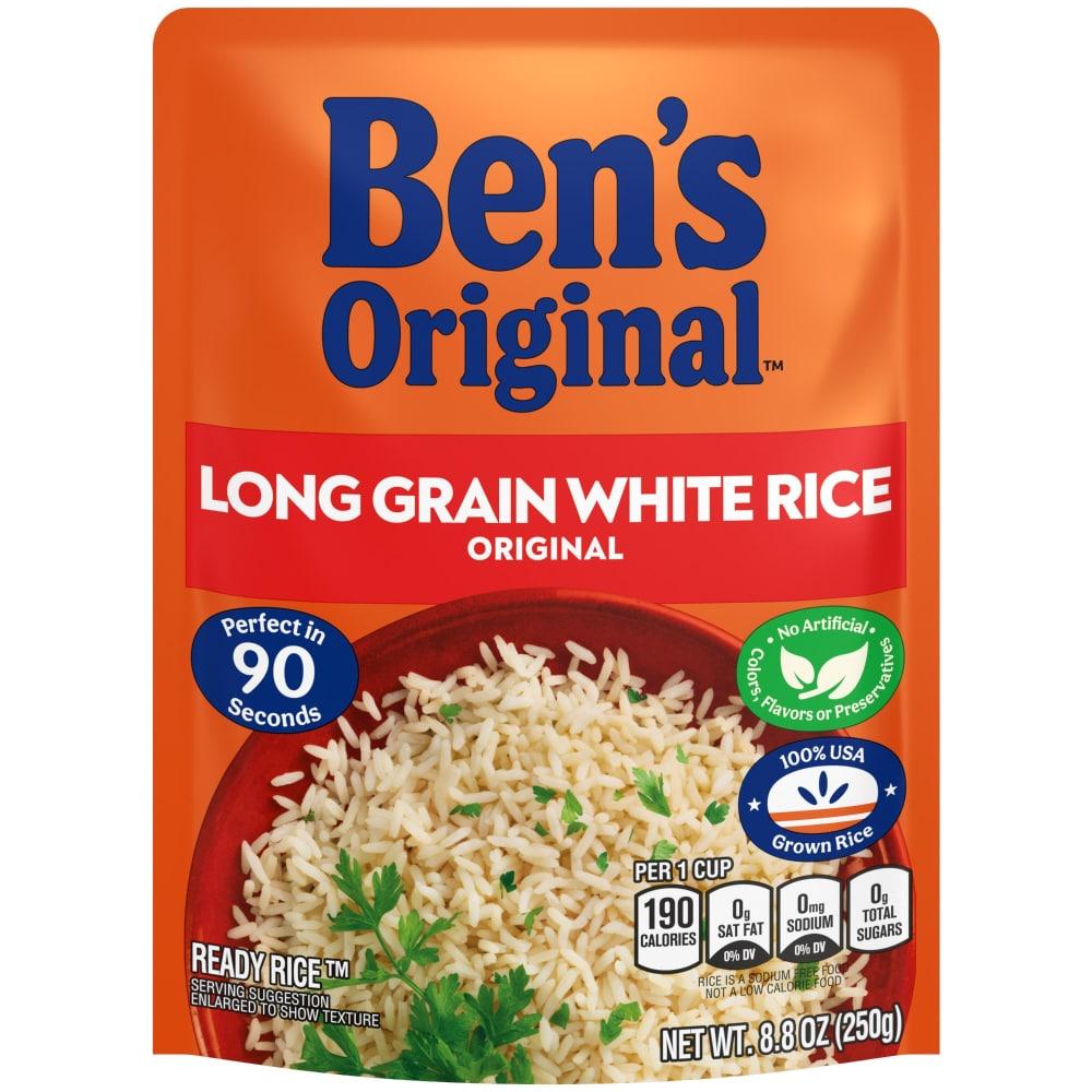 Ben's Original Ready Rice Original Long Grain White Rice, Easy Dinner Side, 8.8 oz Pouch