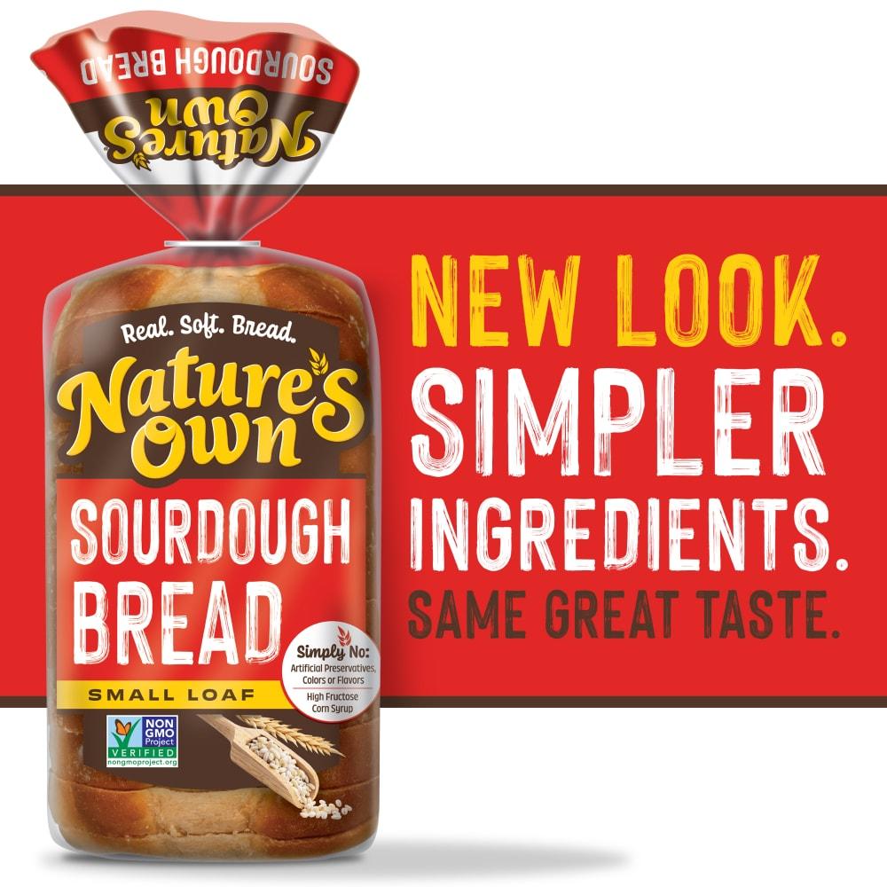 Nature's Own Sourdough, Small Loaf Size, Sliced Sourdough Sandwich Bread