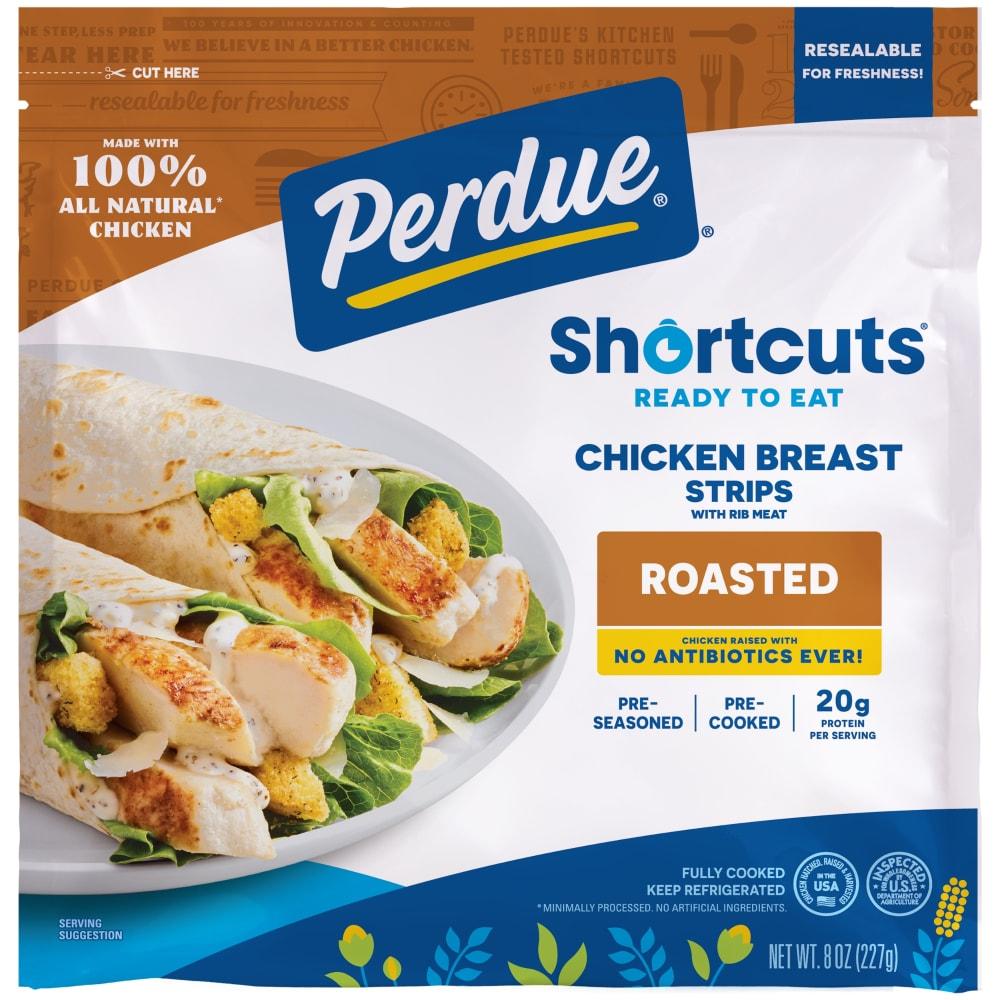 PERDUE® SHORTCUTS® NAE Fully Cooked Original Carved Chicken Breast Strips