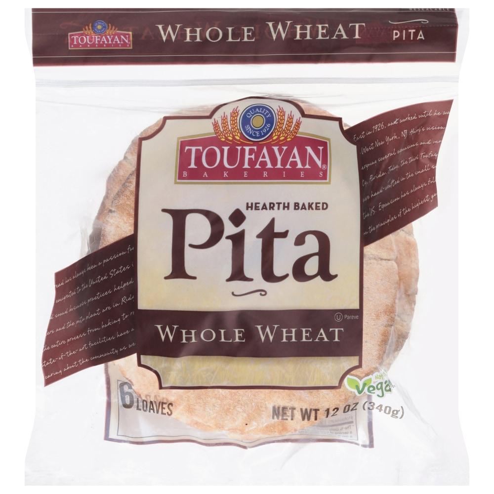Toufayan® Whole Wheat Pita Loaves 6 Count