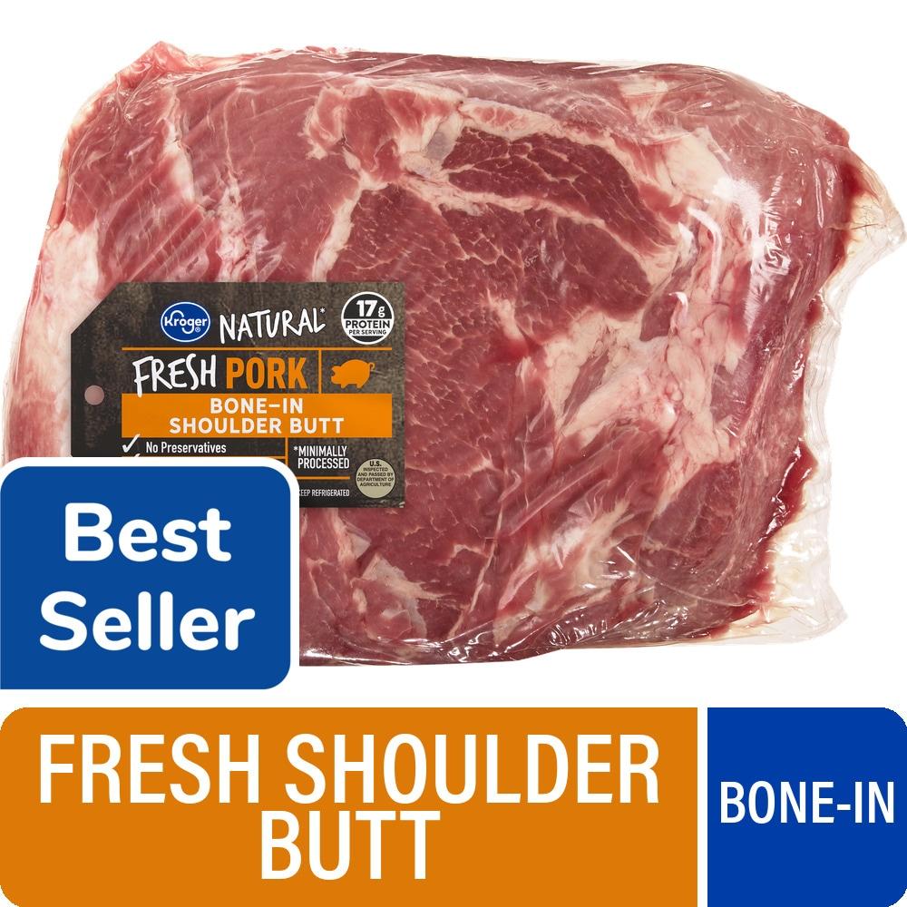 Kroger® Fresh Natural Pork Shoulder Butt Bone In