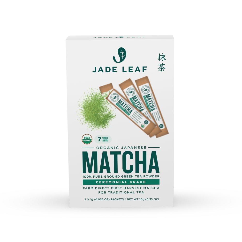 Jade Leaf Ceremonial Grade Organic Japanese Matcha Powder Packets