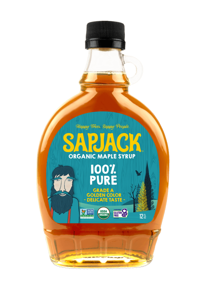SAPJACK™ Organic Grade A Golden Vermont Maple Syrup