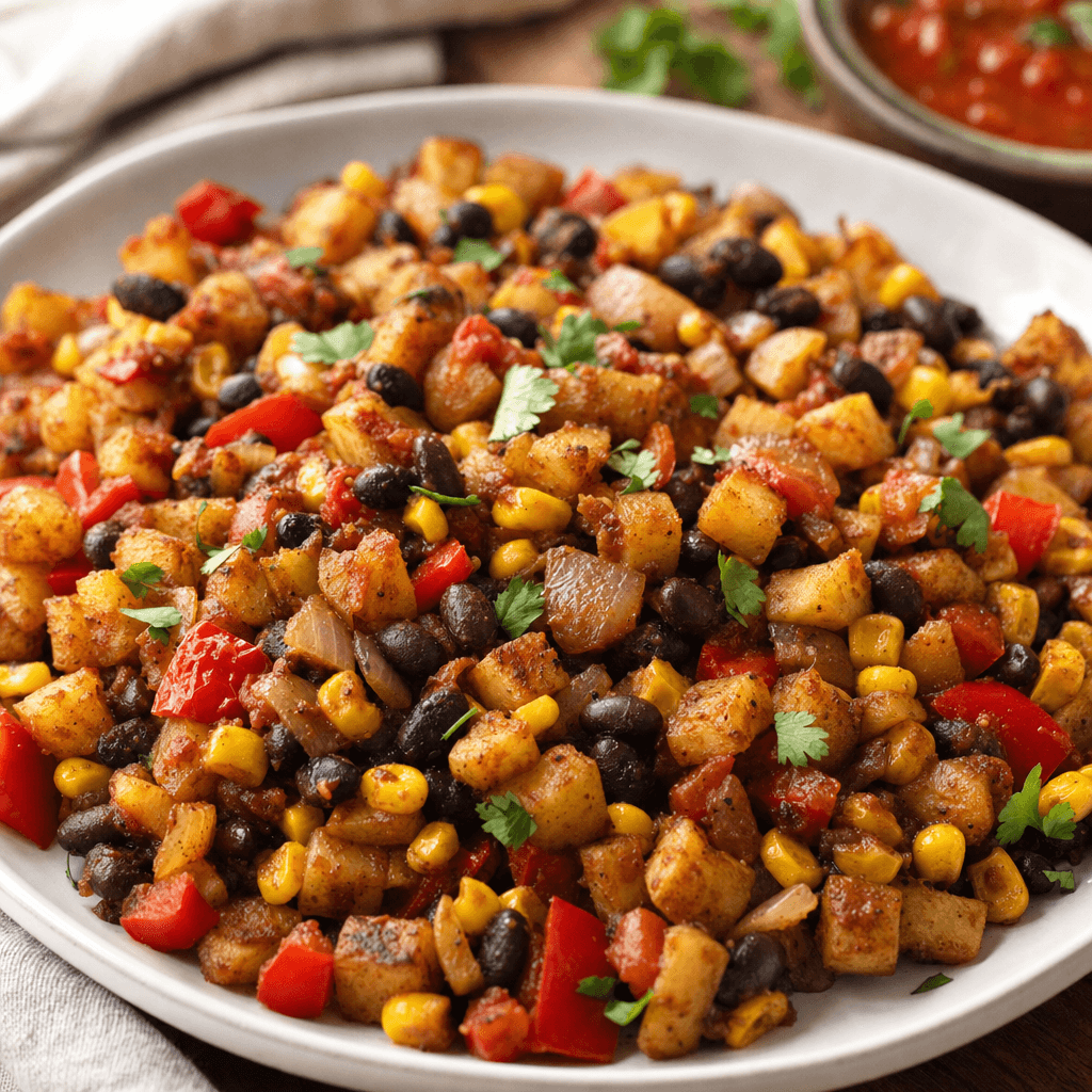 Potato Black Bean Breakfast Hash