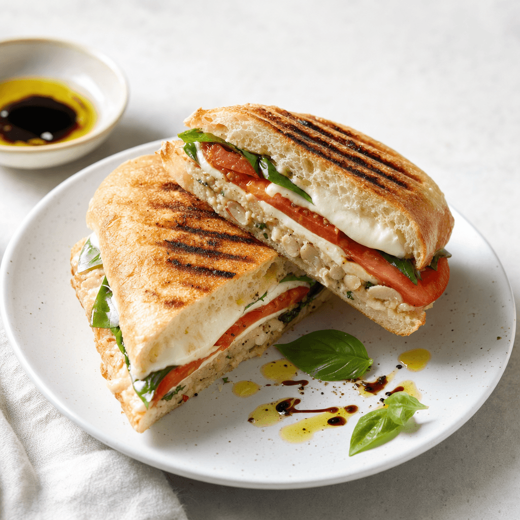 Caprese White Bean Panini