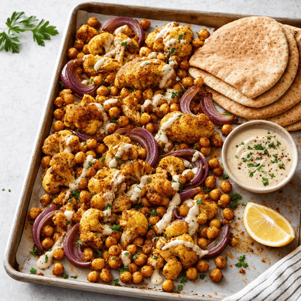 Chickpea Cauliflower Shawarma Pan recipe combo