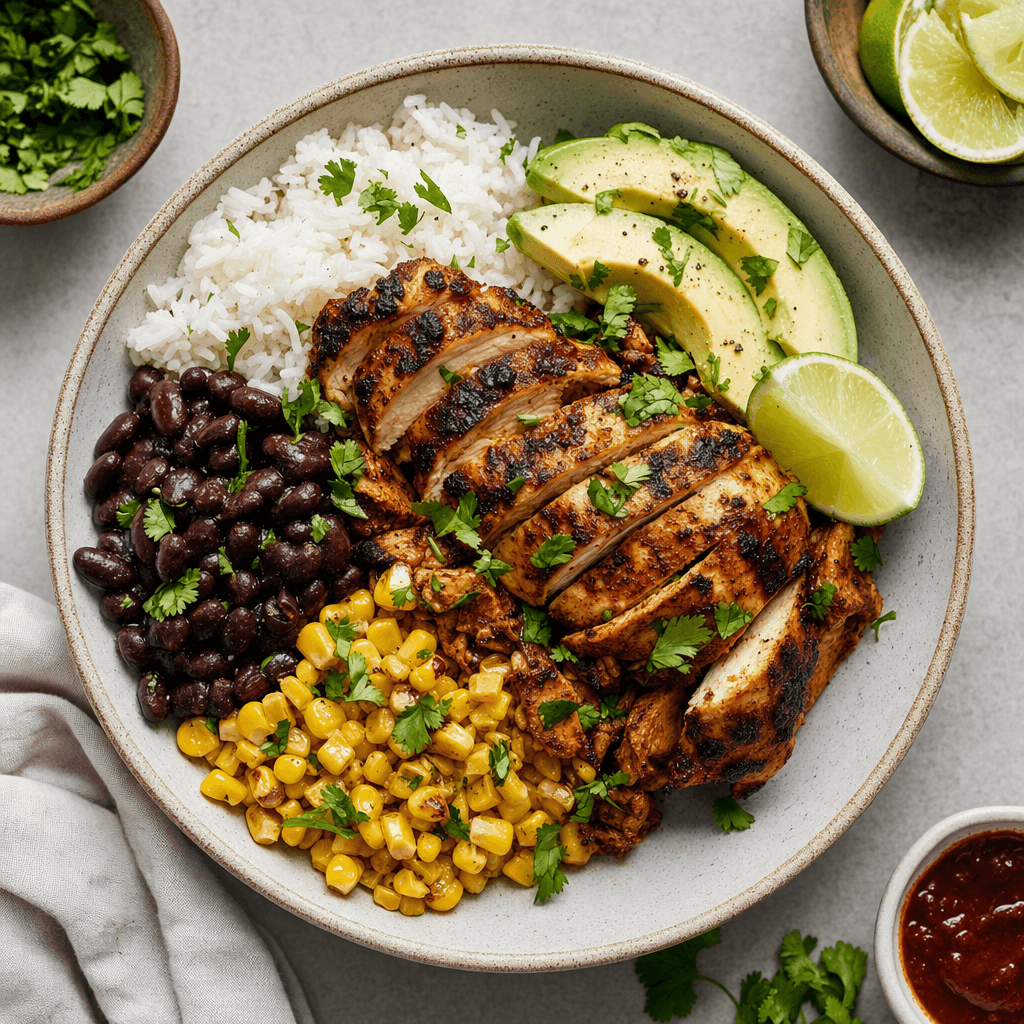 Chipotle Chicken Taco Bowls recipe combo