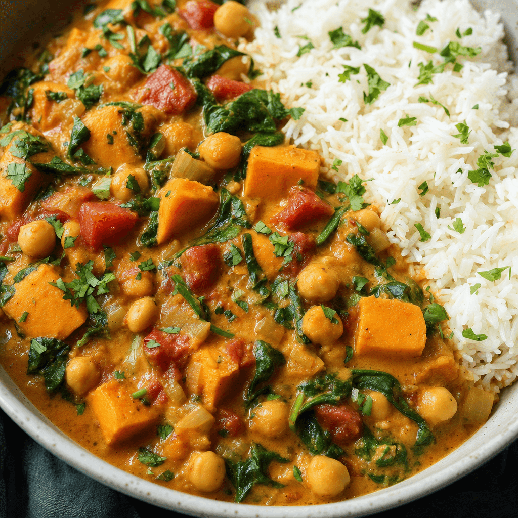 Chickpea Sweet Potato Curry recipe combo