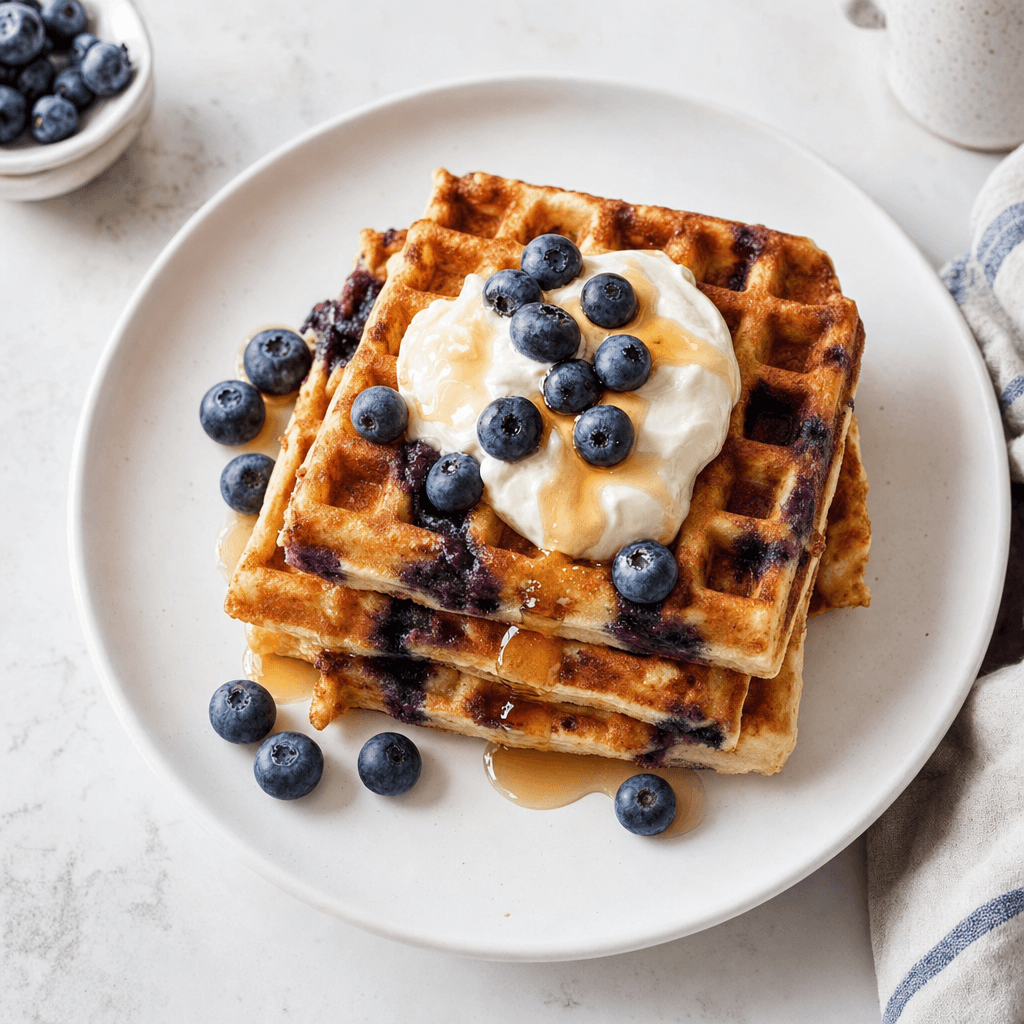 Blueberry Waffles with Maple Yogurt recipe combo