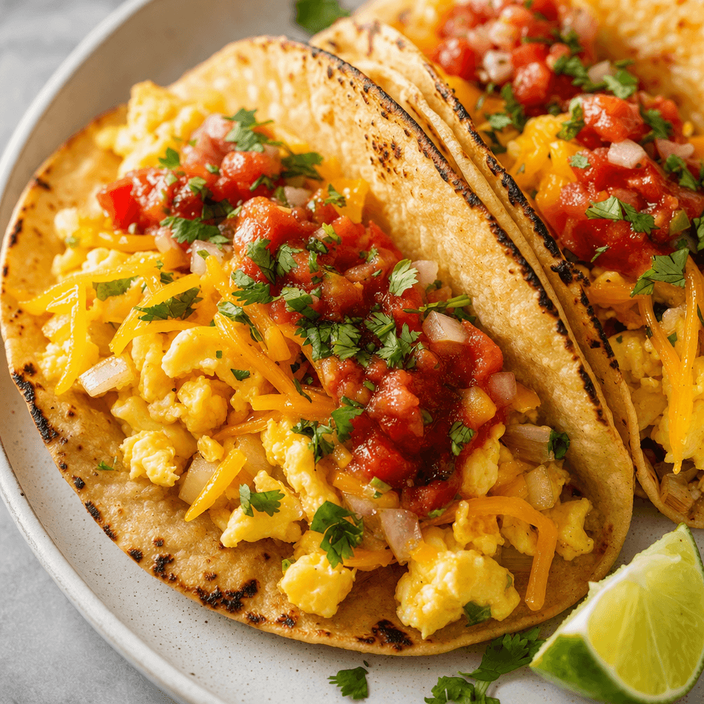 Breakfast Tacos with Eggs and Salsa recipe combo