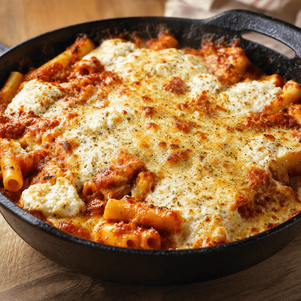 Quick Skillet Baked Ziti