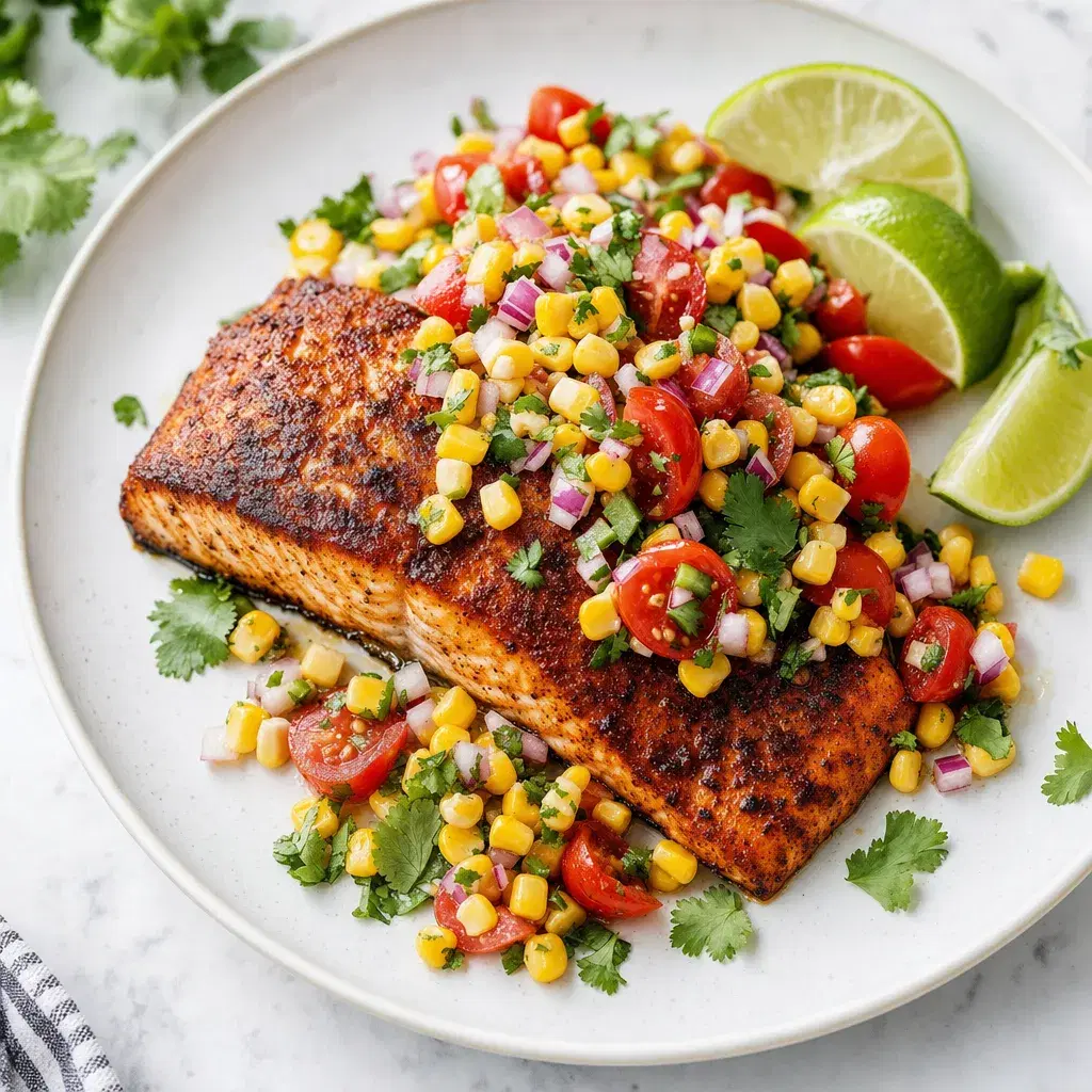 Blackened Salmon with Corn Salsa recipe combo
