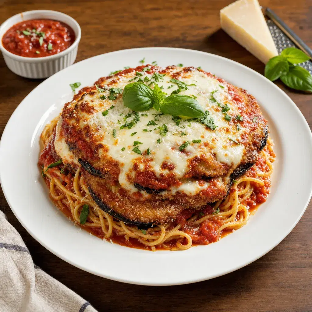 Eggplant Parmesan with Spaghetti recipe combo