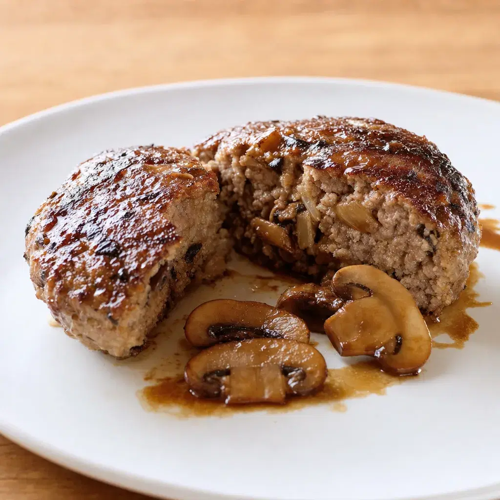 Japanese Mushroom Skillet Patty recipe combo