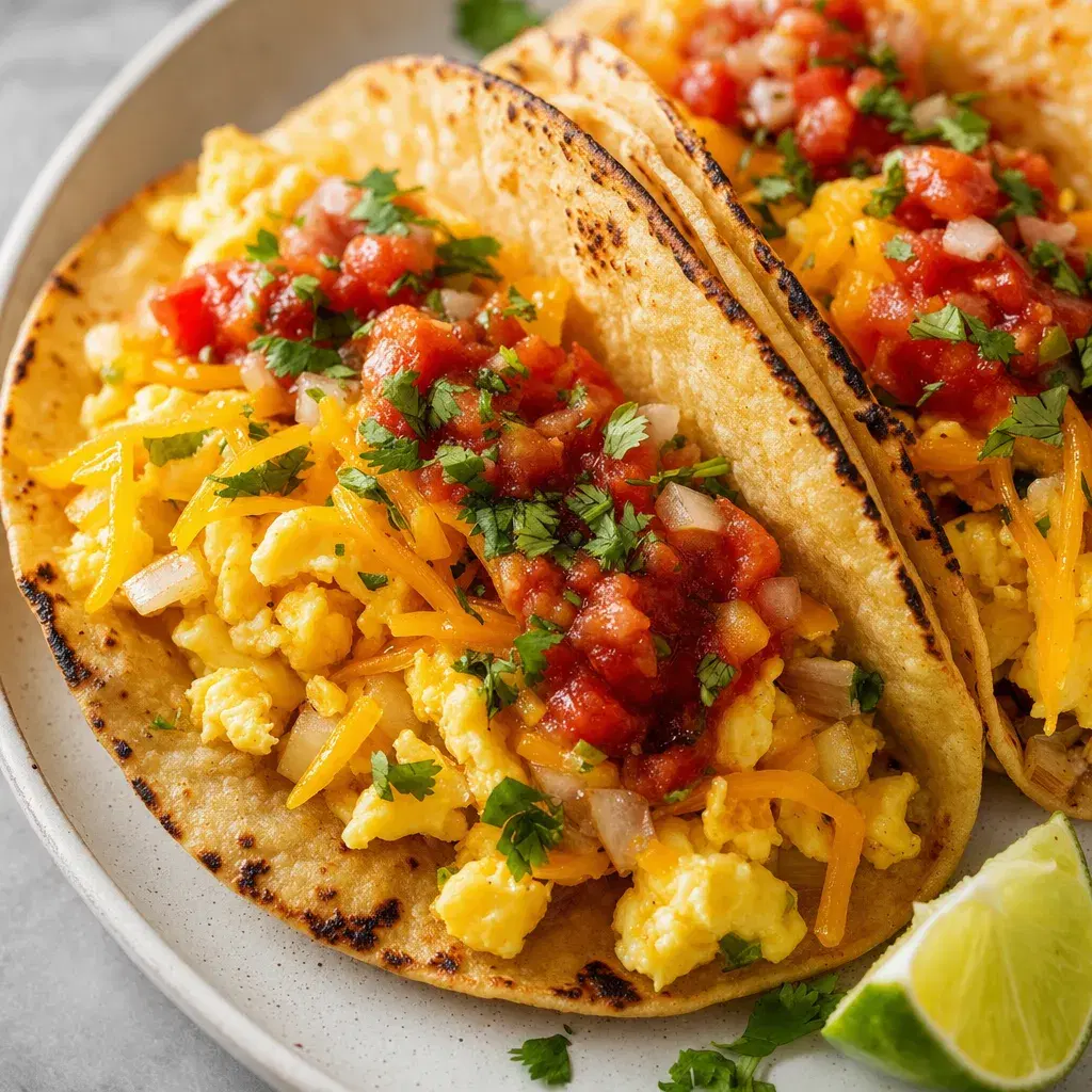 Breakfast Tacos with Eggs and Salsa recipe combo