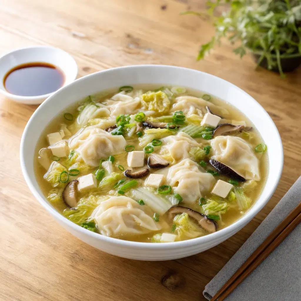 Vegetable Wonton Soup recipe combo