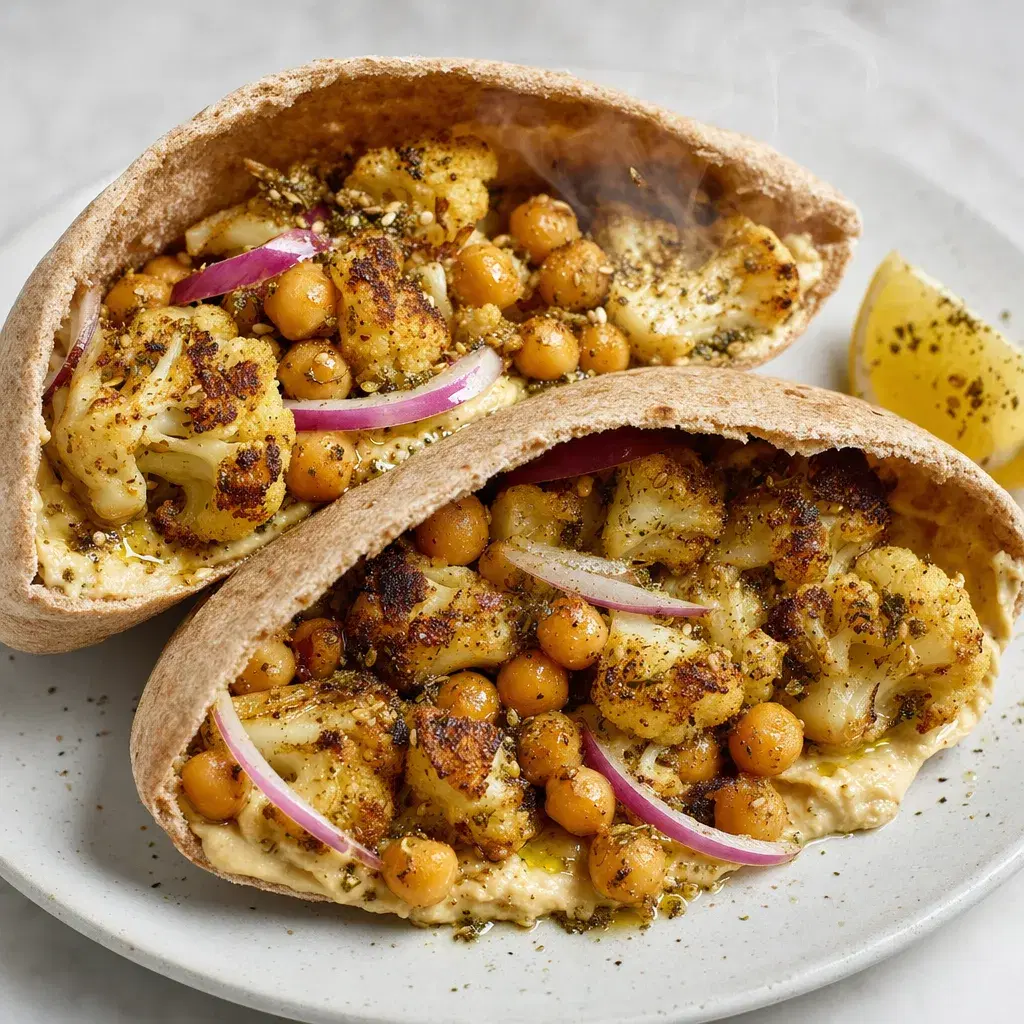Cauliflower Chickpea Pitas recipe combo