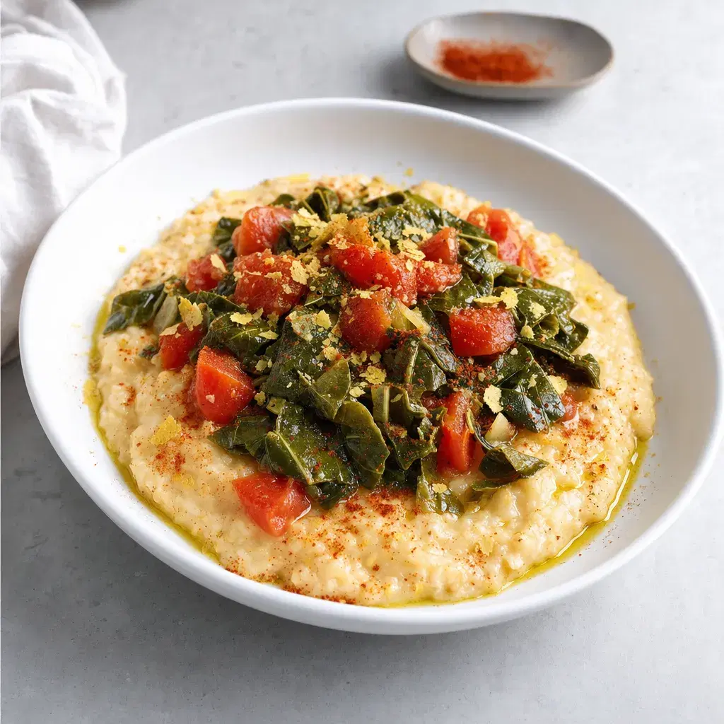 Southern Tomato-Collard Grits