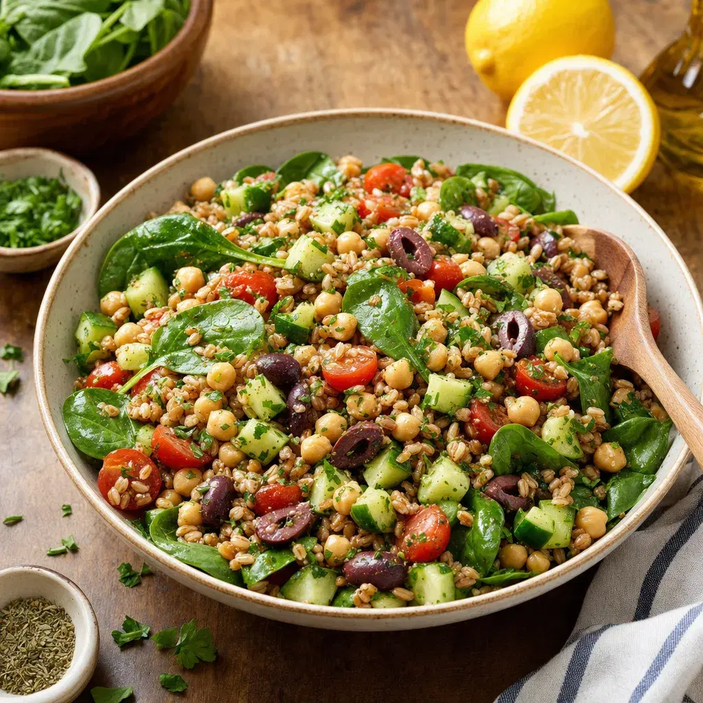 Mediterranean Chickpea Farro Bowl recipe combo