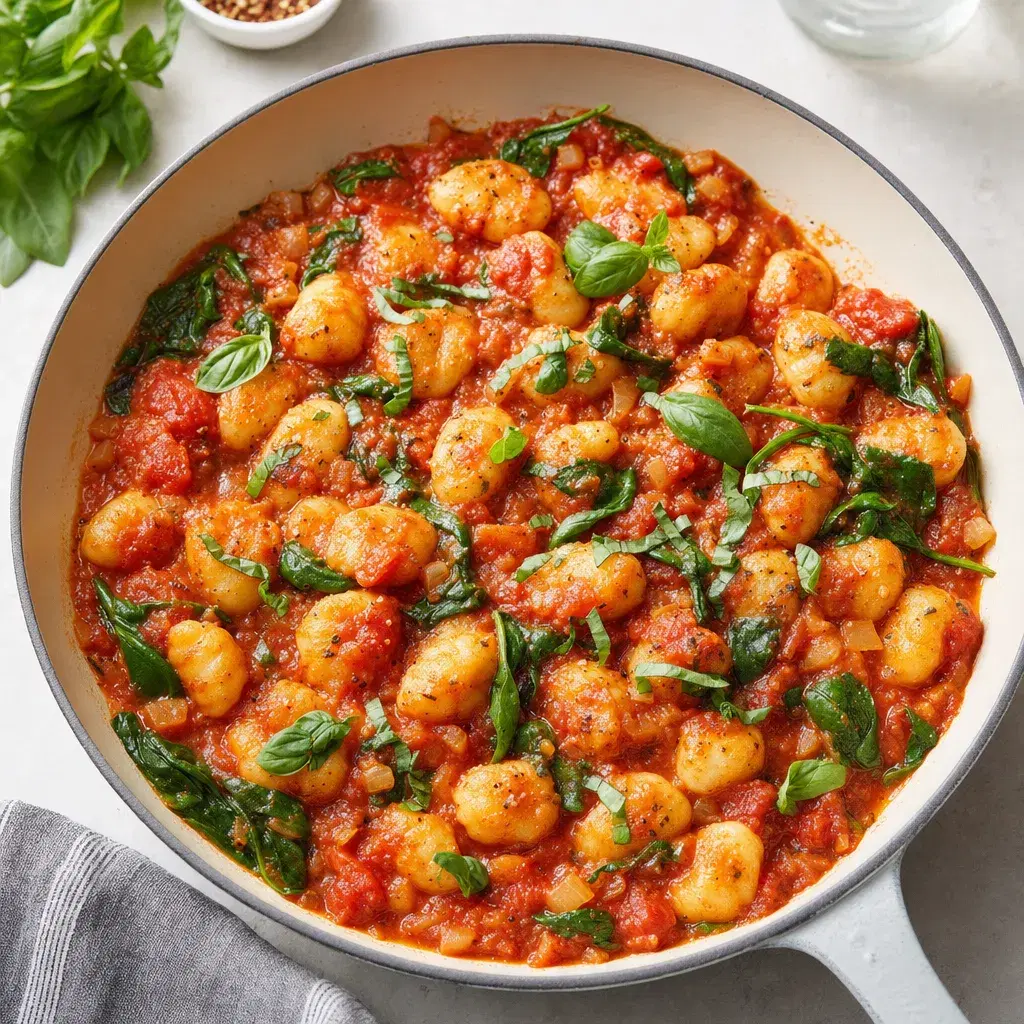 Tomato Basil Gnocchi Skillet recipe combo