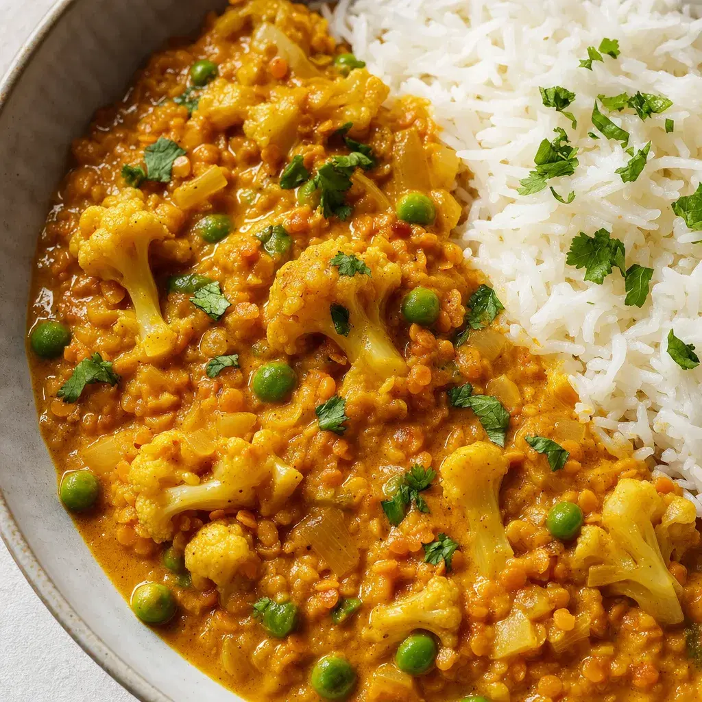 Mild Coconut Red Lentil Curry recipe combo