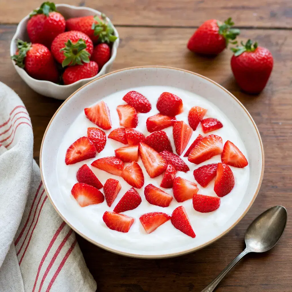 Strawberries with Greek Yogurt recipe combo