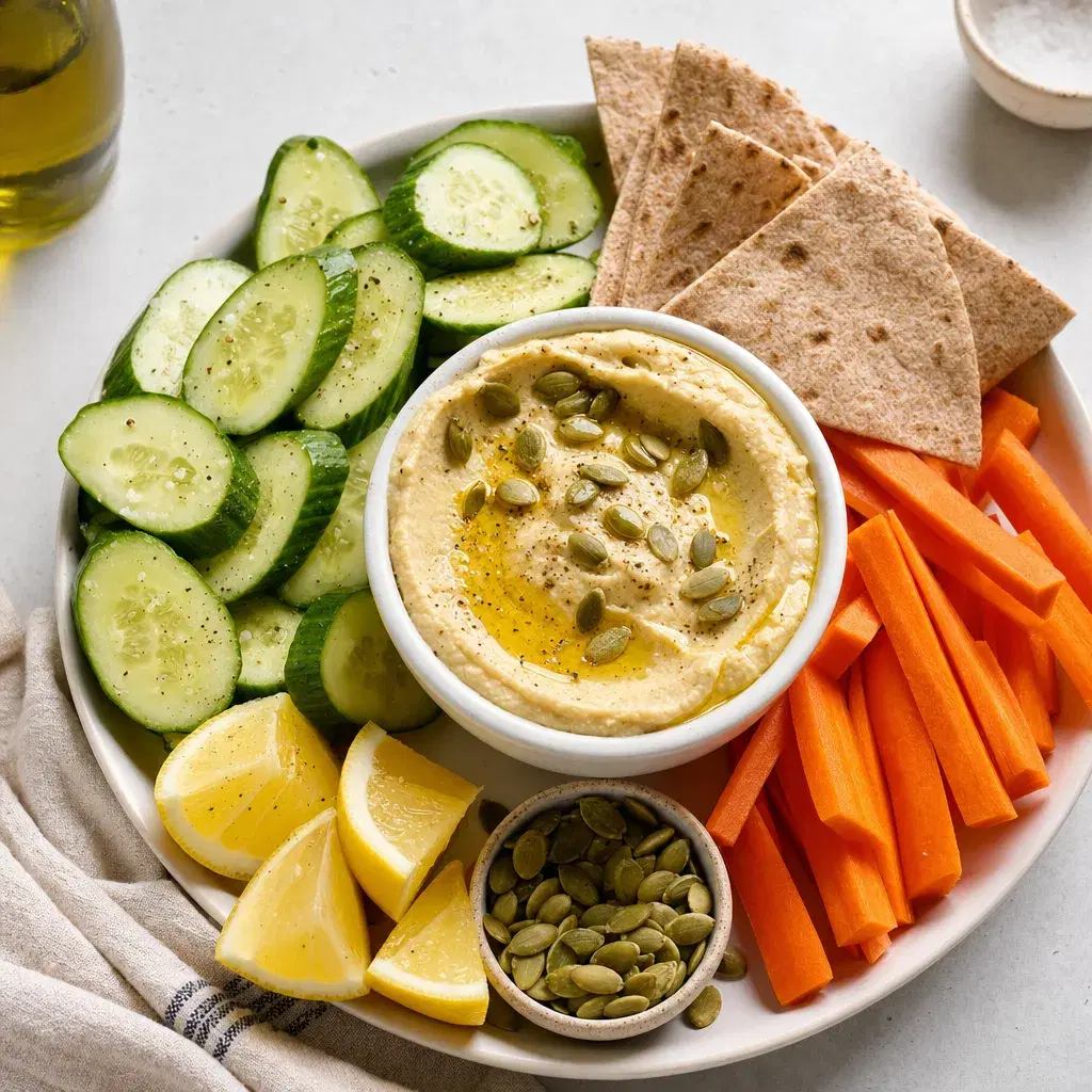 Cucumber Hummus Crunch Plates recipe combo