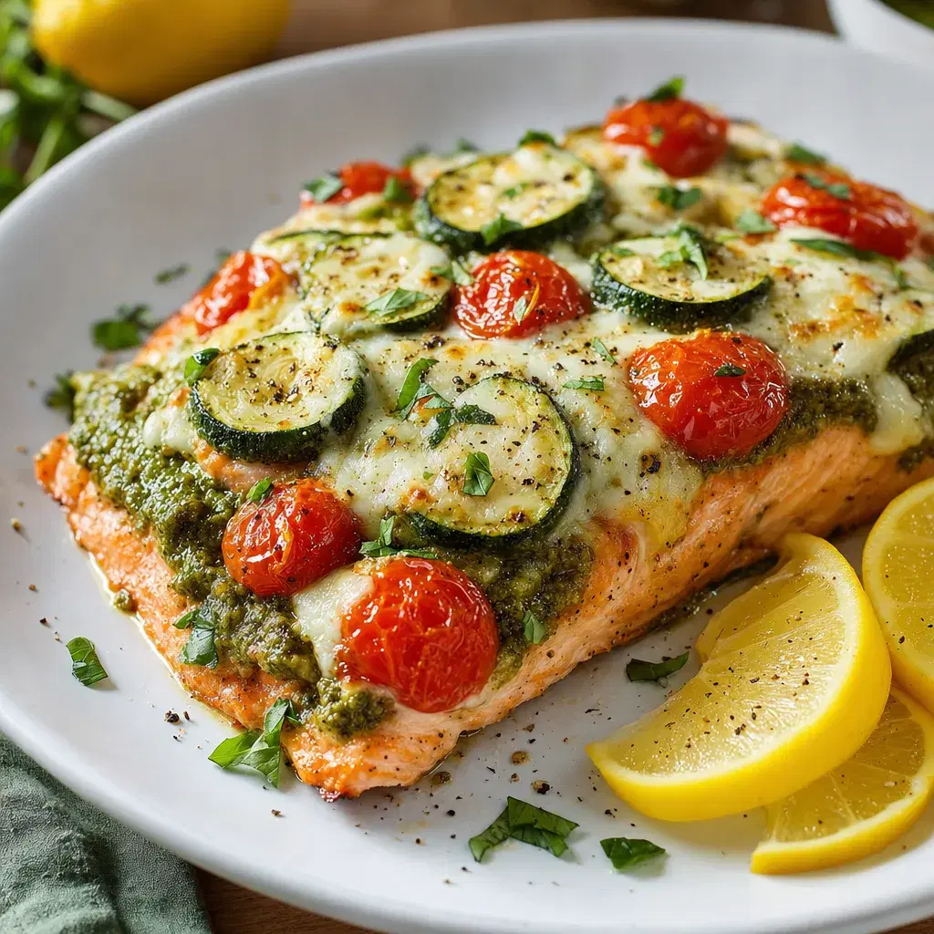 Baked Pesto Salmon recipe combo