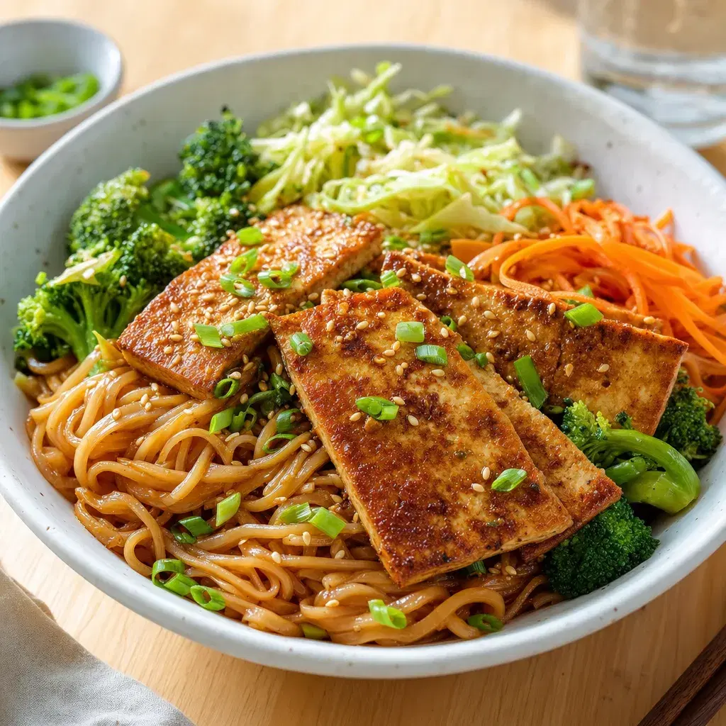 Ginger Soy Tofu Noodle Bowl recipe combo