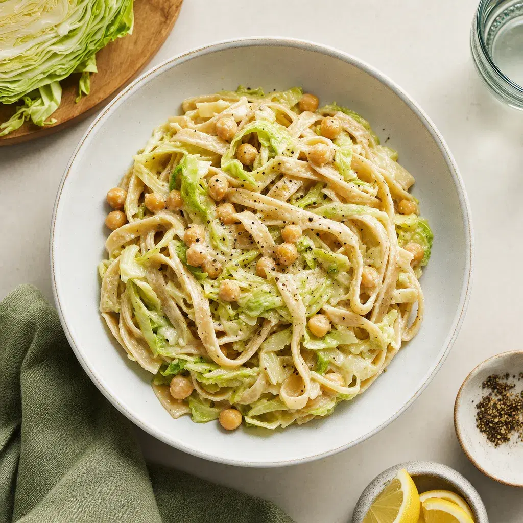 Cabbage Alfredo Chickpea Pasta recipe combo