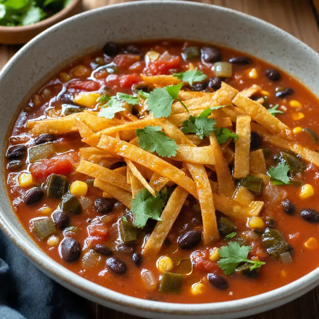 Corn Poblano and Black Bean Tortilla Soup recipe combo
