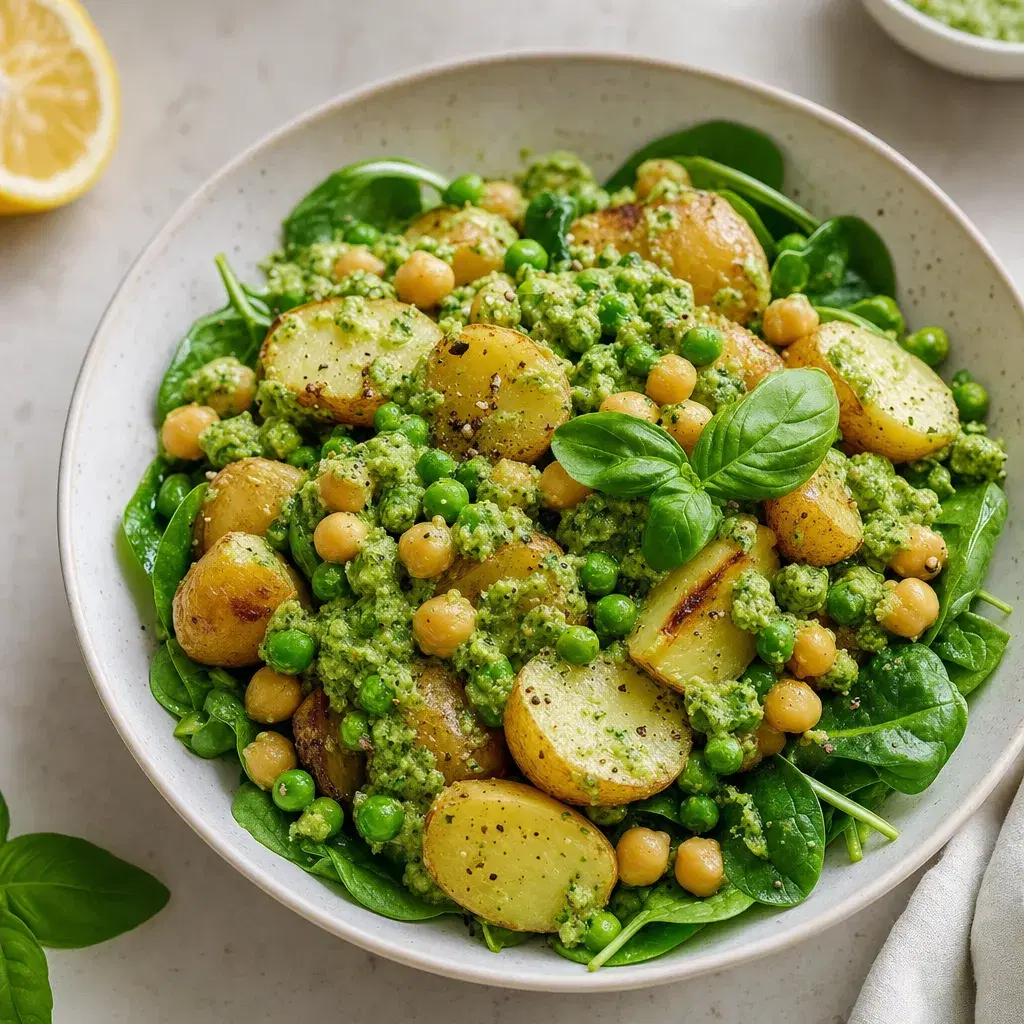 Creamy Pea Pesto Potato Bowls recipe combo