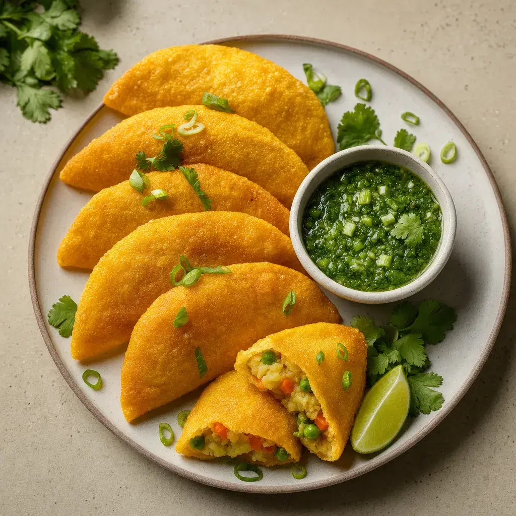 Vegetarian Empanadas with Aji Sauce recipe combo