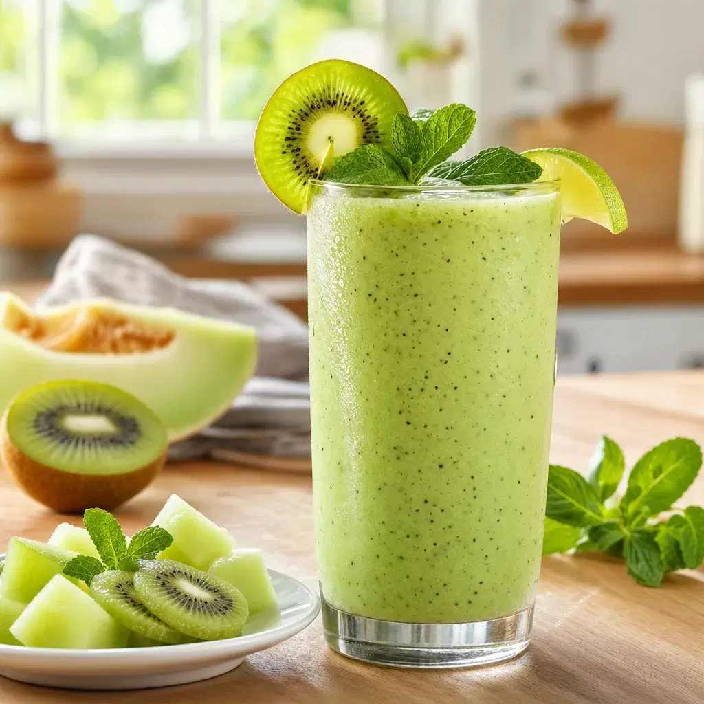 Honeydew Kiwi Mint Smoothie recipe combo