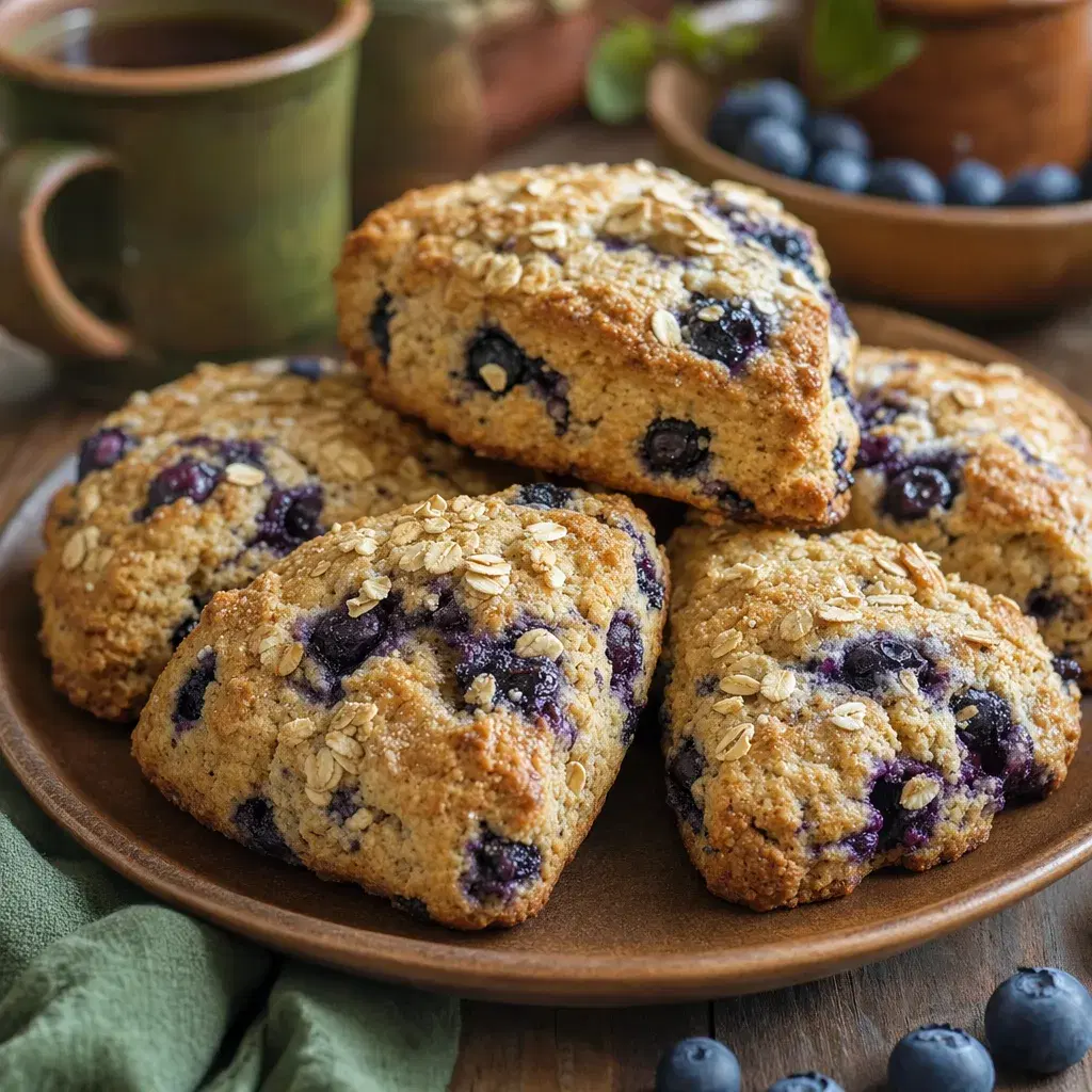 Blueberry Oat Tea Scones recipe combo