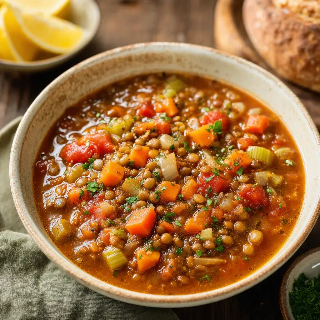 Mediterranean Lentil Soup recipe combo