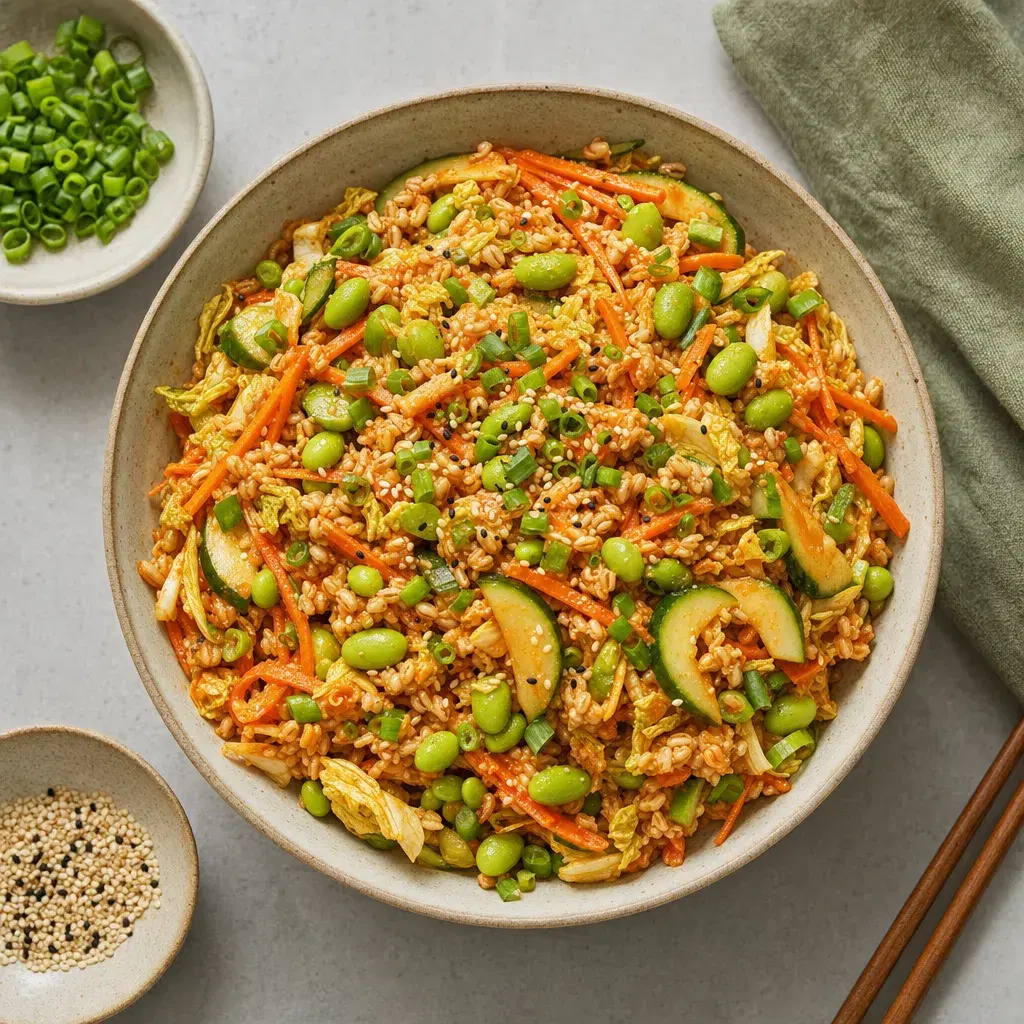 Korean Barley Edamame Salad recipe combo