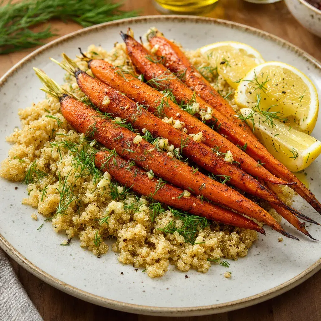 Smoky Carrot Quinoa Plate recipe combo