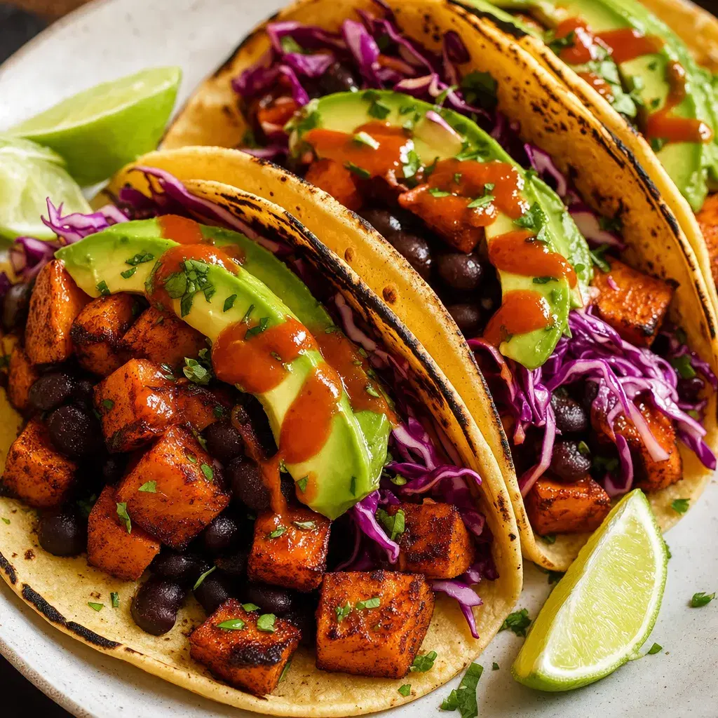 Swicy Sweet Potato Black Bean Tacos recipe combo