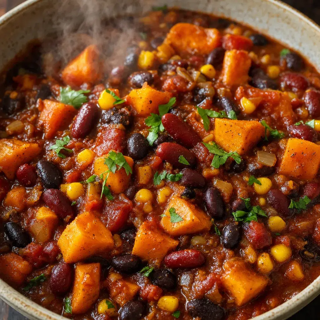Black Bean Sweet Potato Chili recipe combo