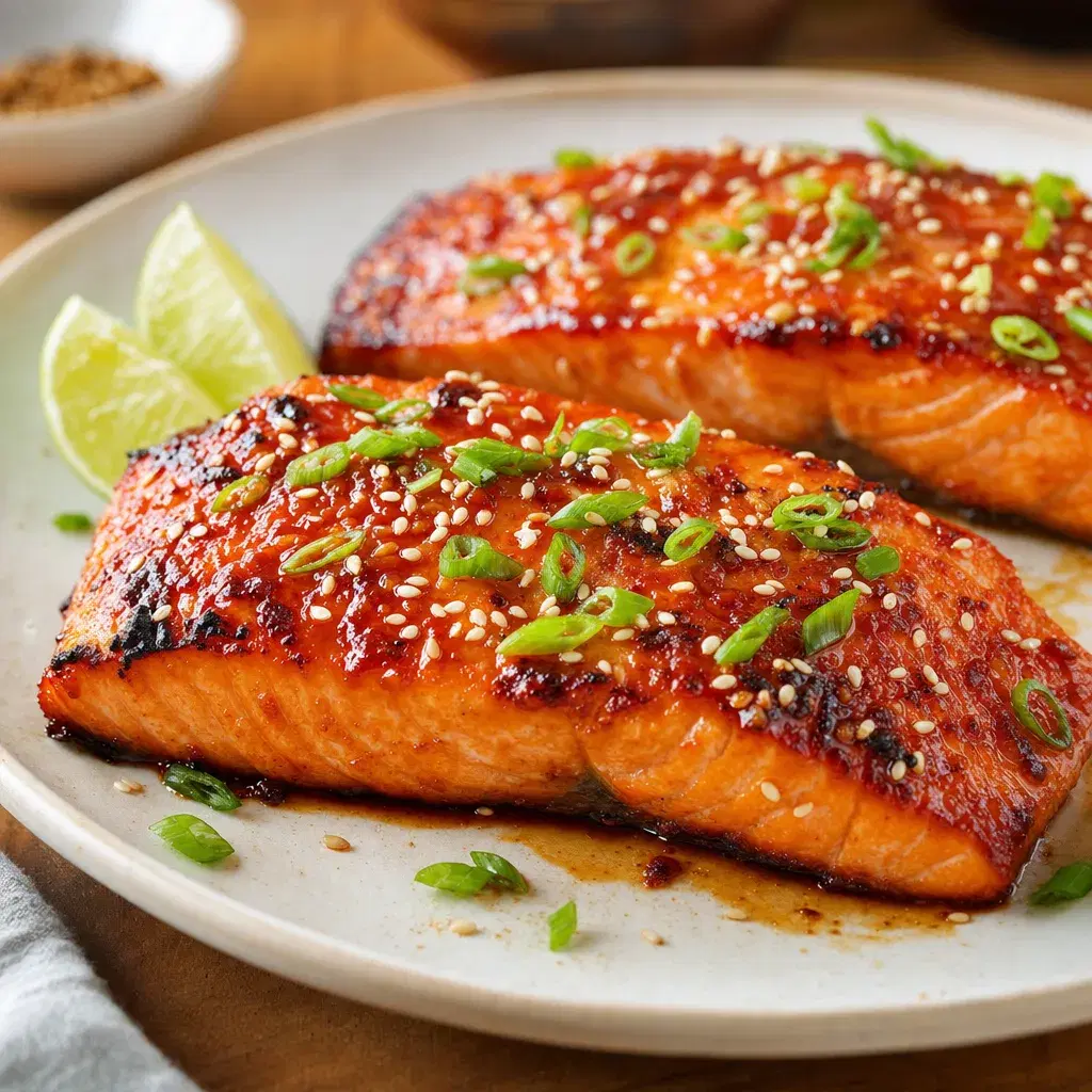 Broiled Gochujang Salmon recipe combo