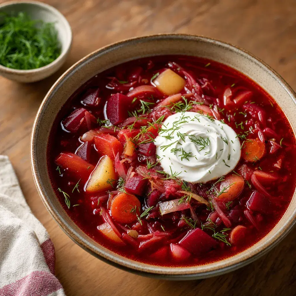 Borscht with Sour Cream recipe combo