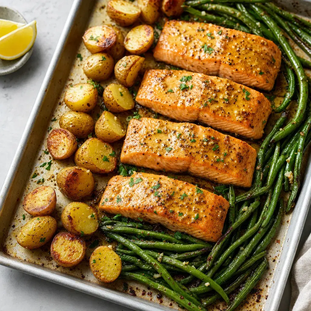 Sheet-Pan Maple Mustard Salmon recipe combo
