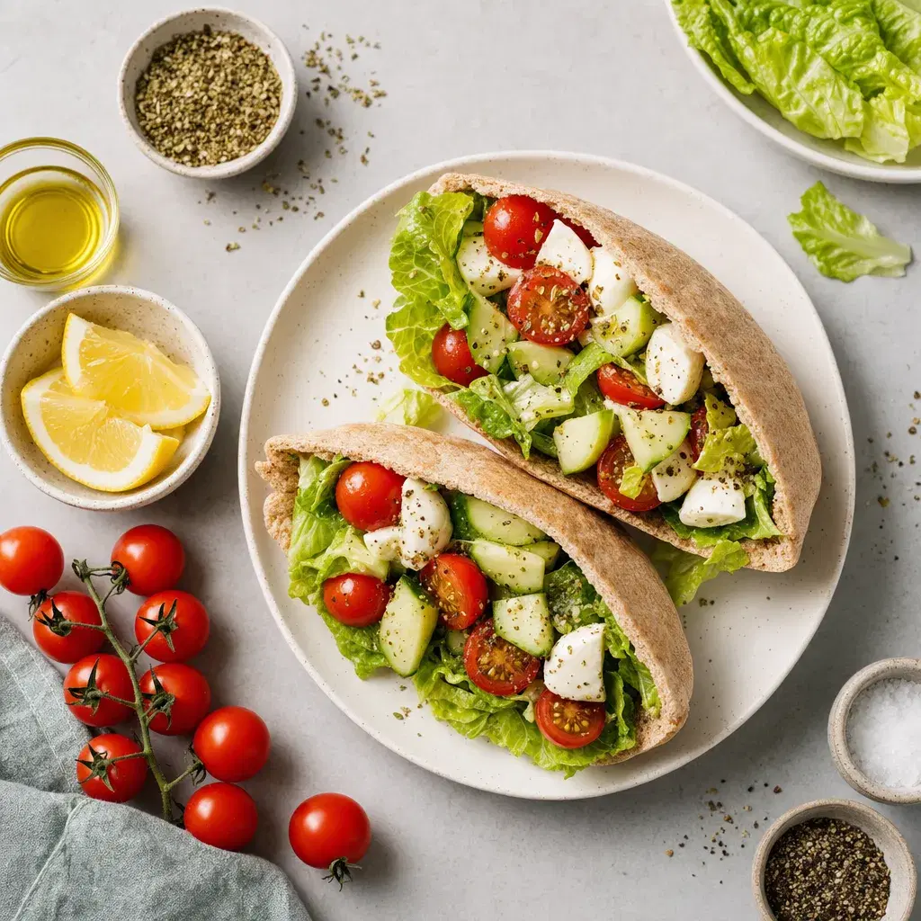 Tomato Mozzarella Pita Pockets recipe combo