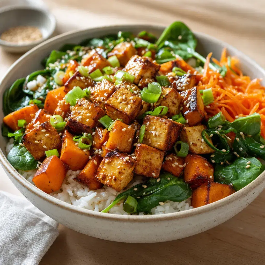 Sweet Potato Tofu Rice Bowl recipe combo